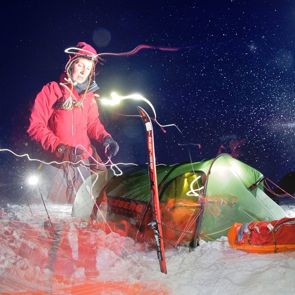 Felicity Aston, exploradora polar e líder da expedição BIG North Pole — Foto: Divulgação / BIG North Pole