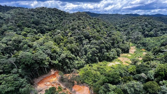 Amazônia concentra 92% de toda a área garimpada no país, revela MapBiomas