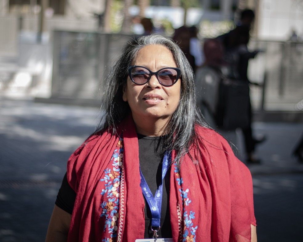 Sineia do Vale, do povo Wapichana, coordenadora nacional do Comitê Indígena de Mudanças Climáticas — Foto: Amanda Magnani