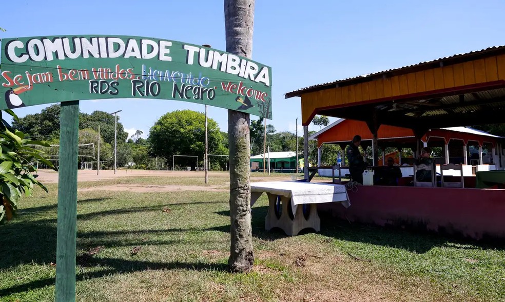 Comunidade de Tumbira, localizada na Reserva de Desenvolvimento Sustentável do Rio Negro, no Amazonas — Foto: Fabio Rodrigues-Pozzebom/Agência Brasil