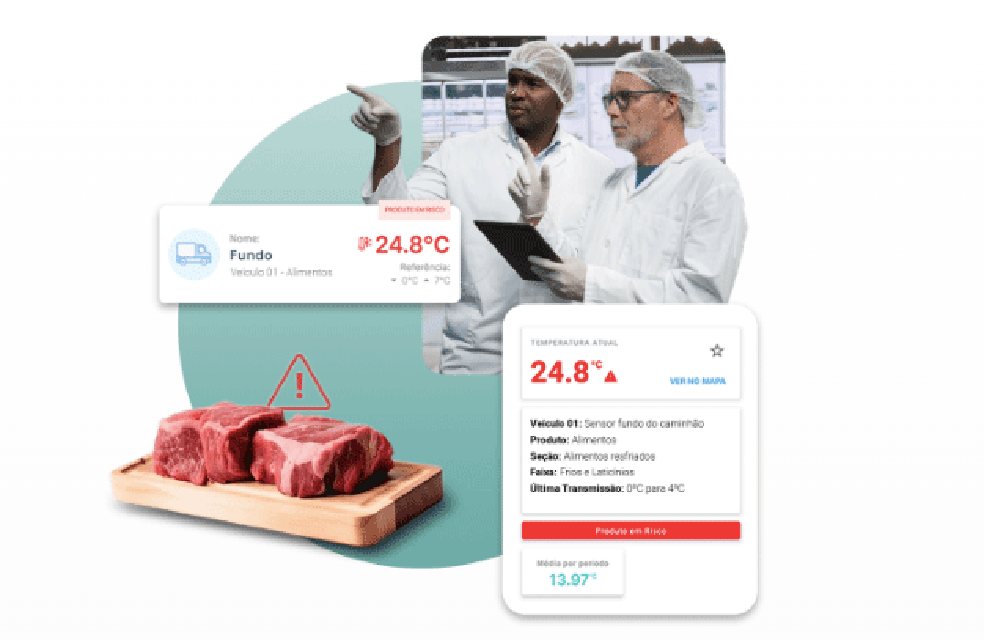 Aplicativo regula e detecta problemas na refrigeração dos alimentos. — Foto: Reprodução