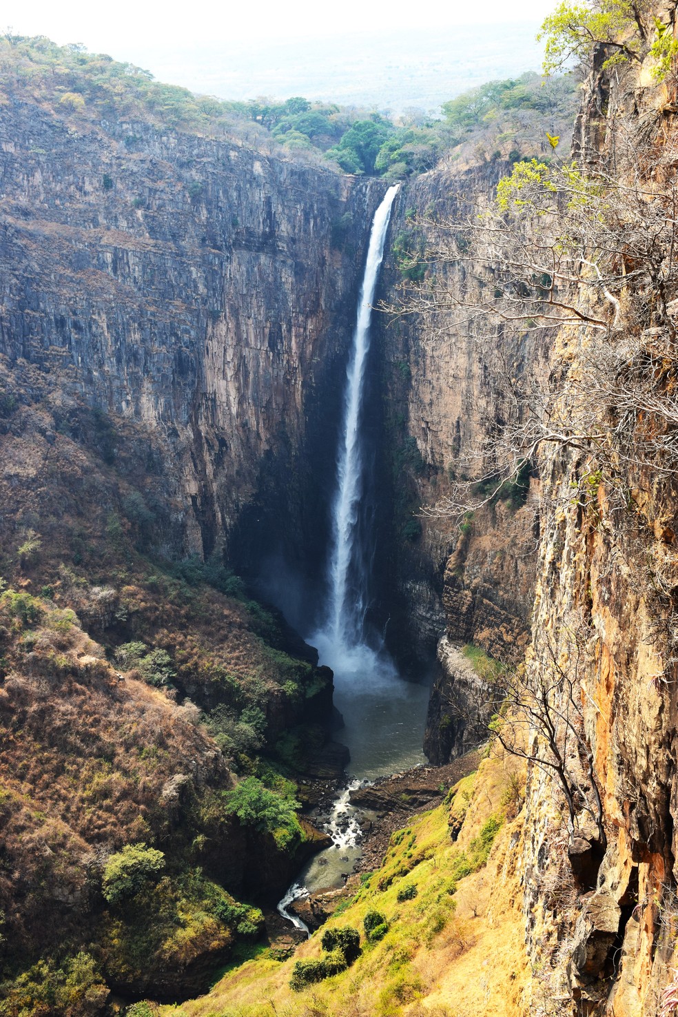 Kalombo Falls, na Zâmbia — Foto: Universidade de Liverpool