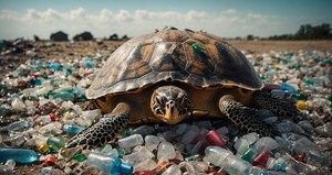 Produtos feitos de falso plástico biodegradável são vendidos em supermercados 
