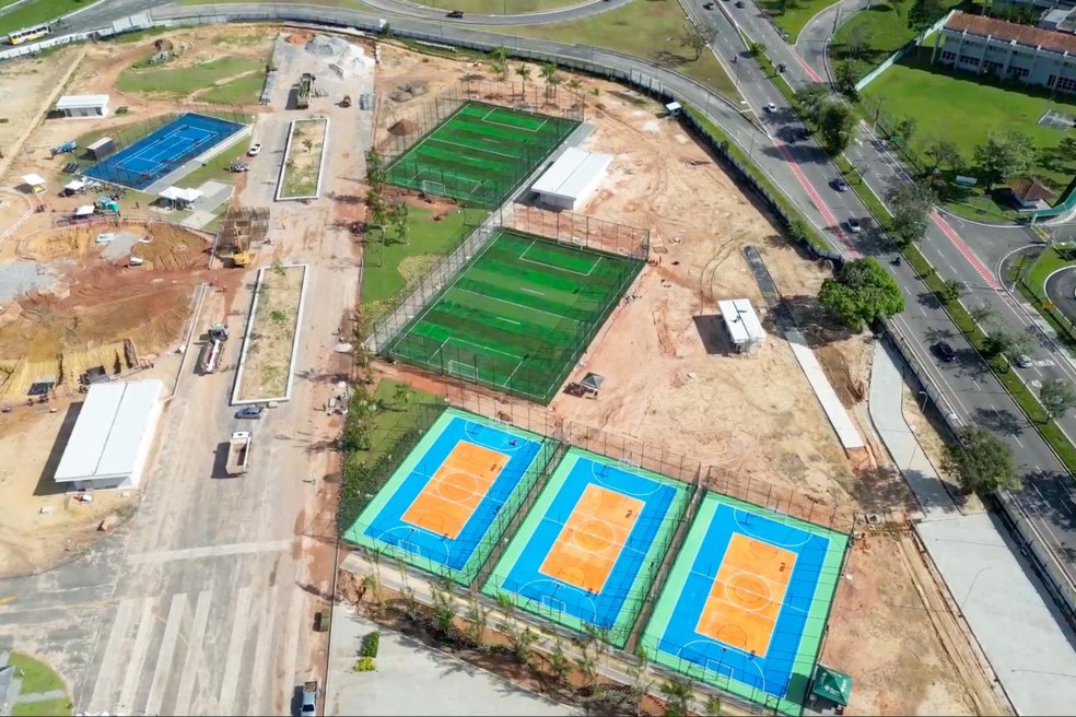 Obras no Parque da Cidade. — Foto: Governo do Pará