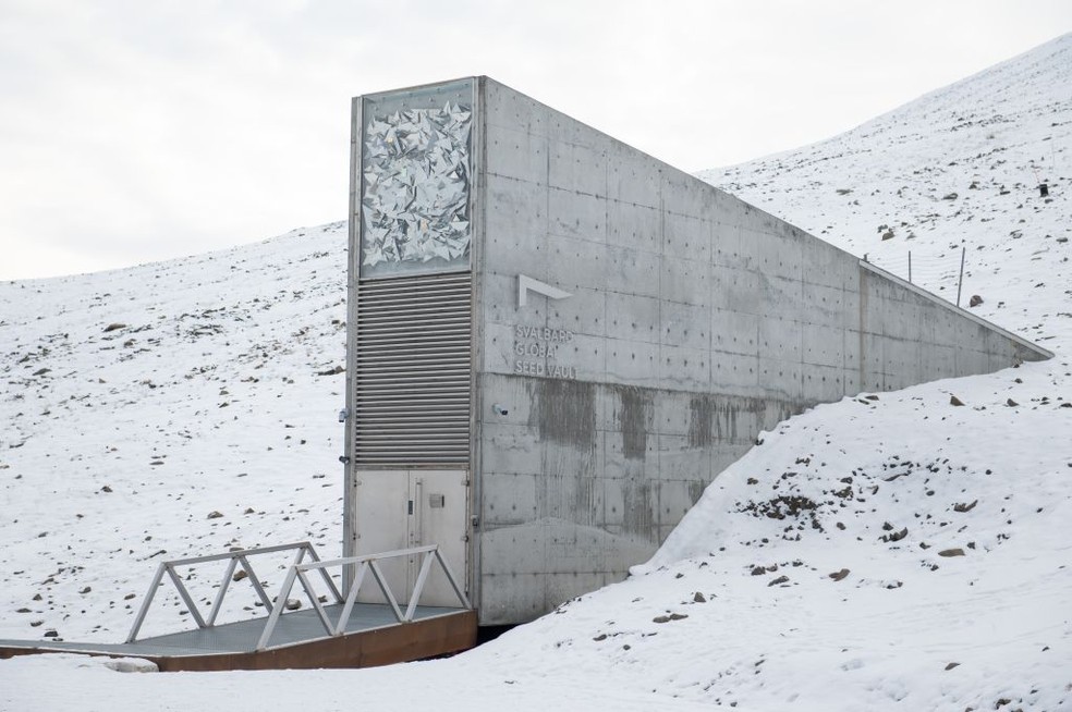 Svalbard Global Seed Vault, na Noruega — Foto: Getty Images