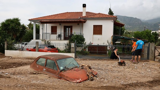 “Nunca vi nada assim”: cidade na Grécia para pela segunda inundação histórica em menos de um mês