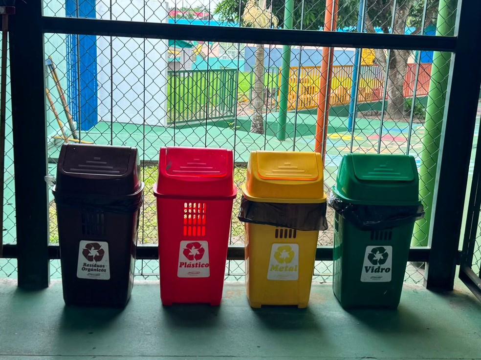 Espaço para separação do lixo. — Foto: Divulgação