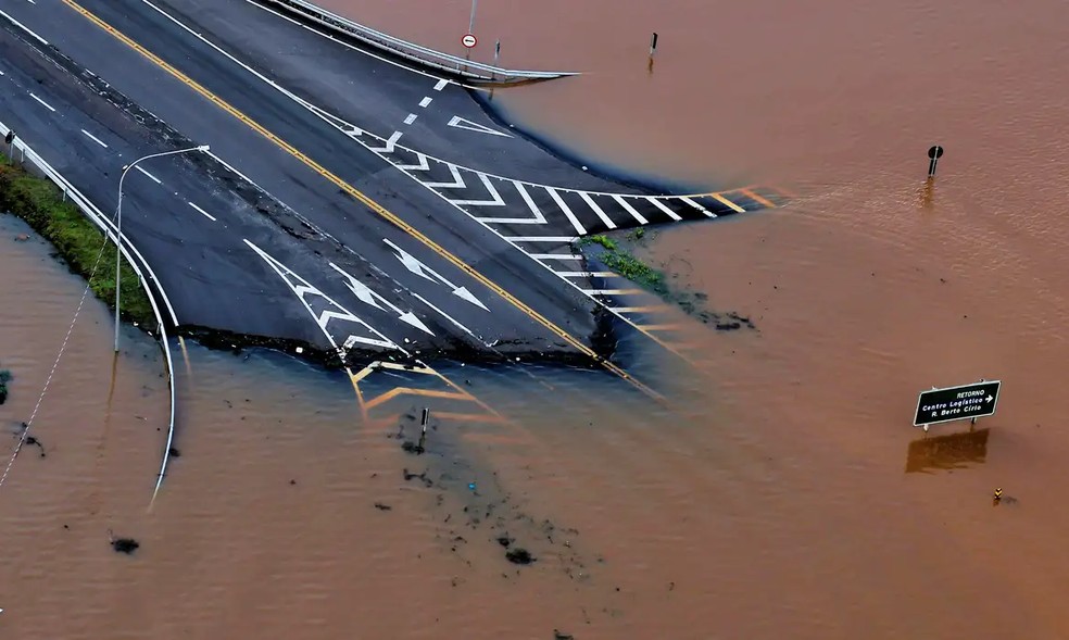 O governo do Rio Grande do Sul estima que precisará de pelo menos R$ 3 bilhões para consertar os estragos que os temporais do último mês causaram em parte das rodovias e pontes sob responsabilidade do estado — Foto: Lauro Alves/Secom
