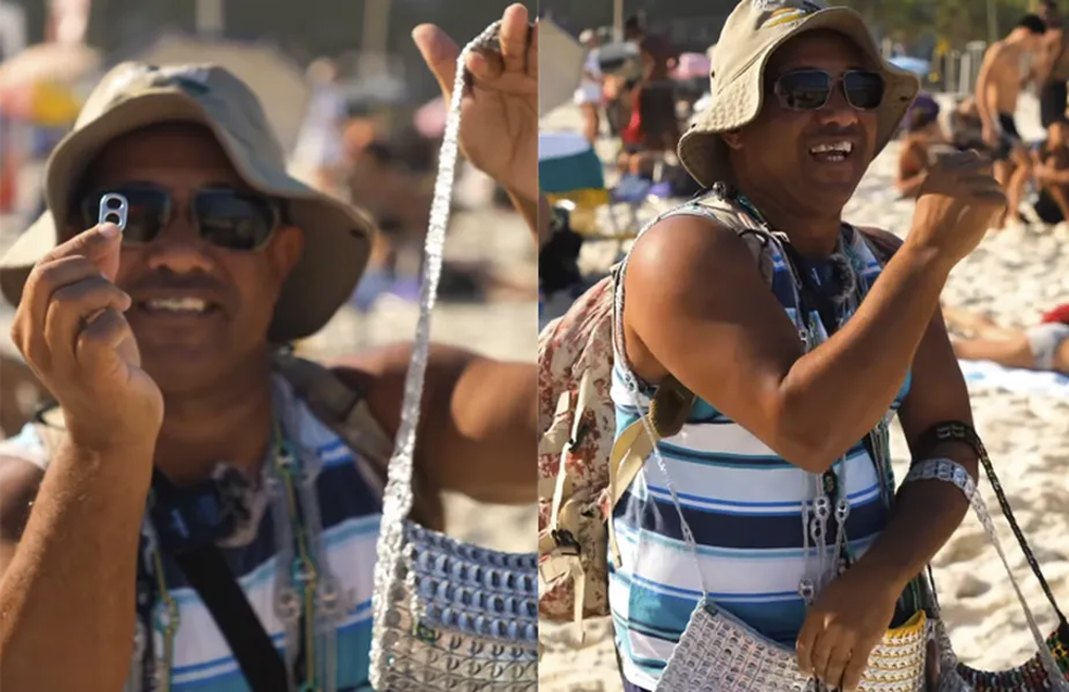 Paulo Gregorio, 48 anos, viralizou nas redes sociais vendendo suas bolsas de forma divertida — Foto: Reprodução/Instagram