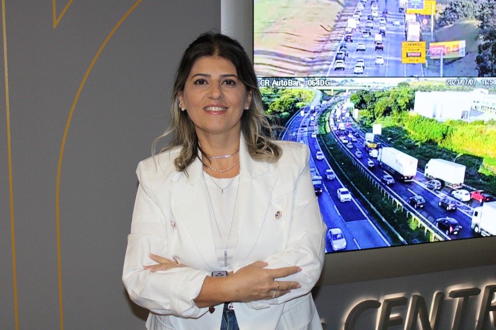 Neucelia Cevalhos, gerente do Centro de Operações da CCR Rodovias — Foto: Divulgação/CCR