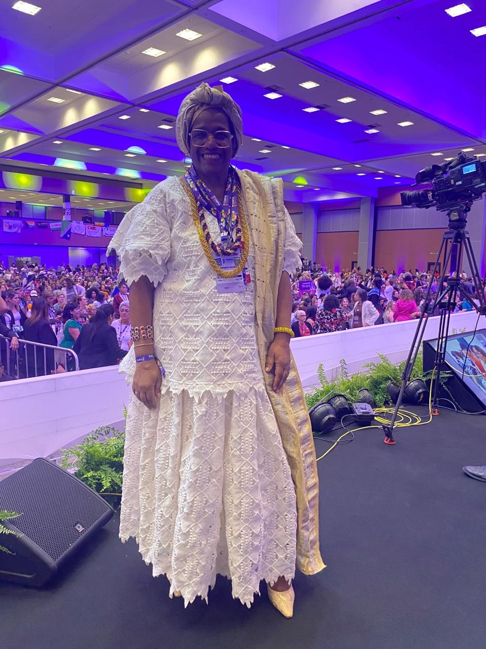 Sandrali de Campos Bueno, responsável pelo terreiro de candomblé Ilê da Oxum Apará, em Pelotas (RS) — Foto: Arquivo Pessoal