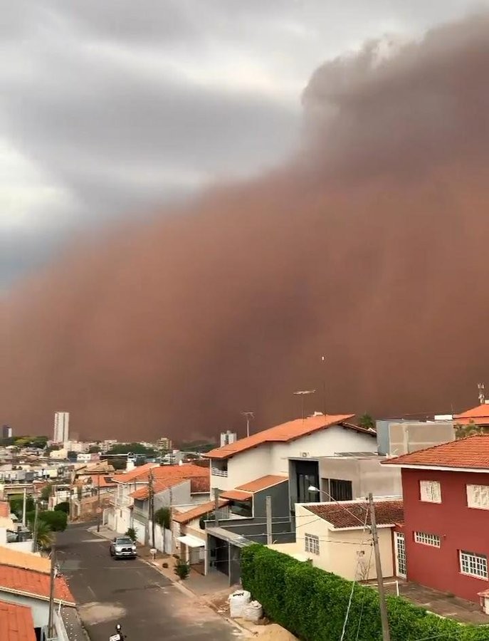 Tempestade de areia que atingiu interior de São Paulo é fenômeno ...