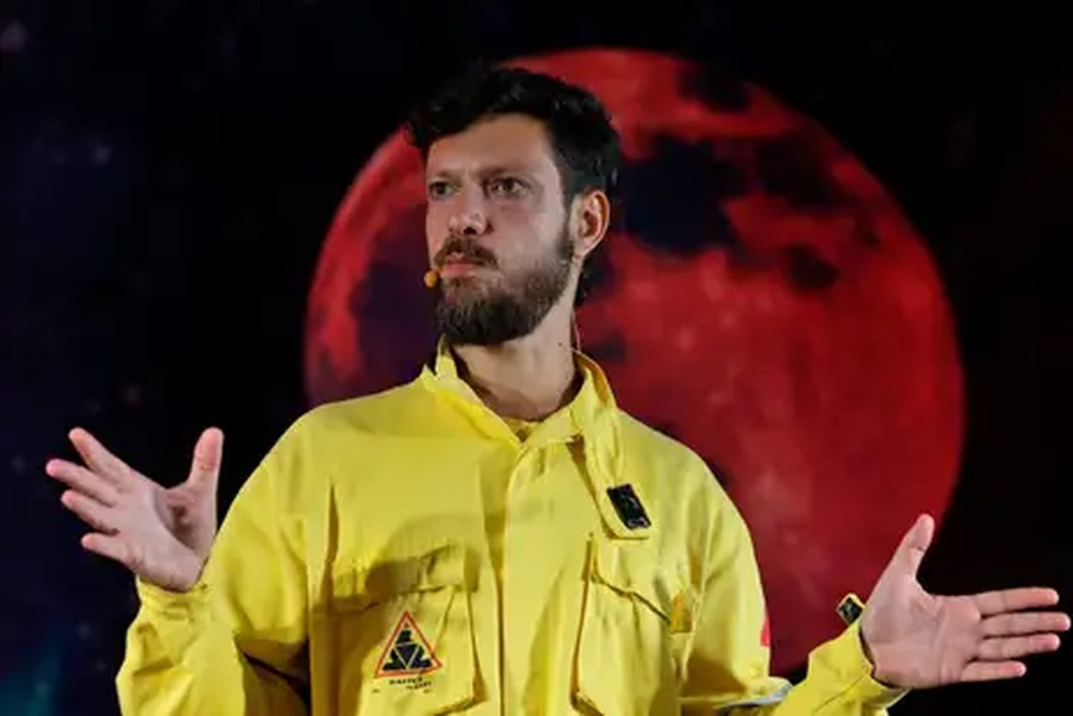 Daniel Gutierrez, brigadista voluntário e liderança na luta contra os incêndios florestais em Alter do Chão — Foto: Tânia Rêgo/Agência Brasil