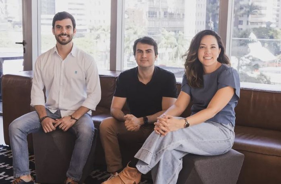 Caio Noronha (CFO), Danilo Costa (fundador & CEO) e Fabiola Overrath (COO), do Educbank: startup foi uma das premiadas