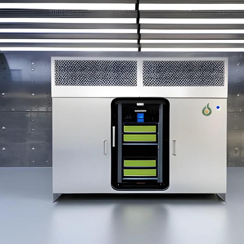 Therminer trabalha com um sistema de refrigeração para data centers que usa painéis solares e reaproveita o calor residual dos servidores. — Foto: Divulgação