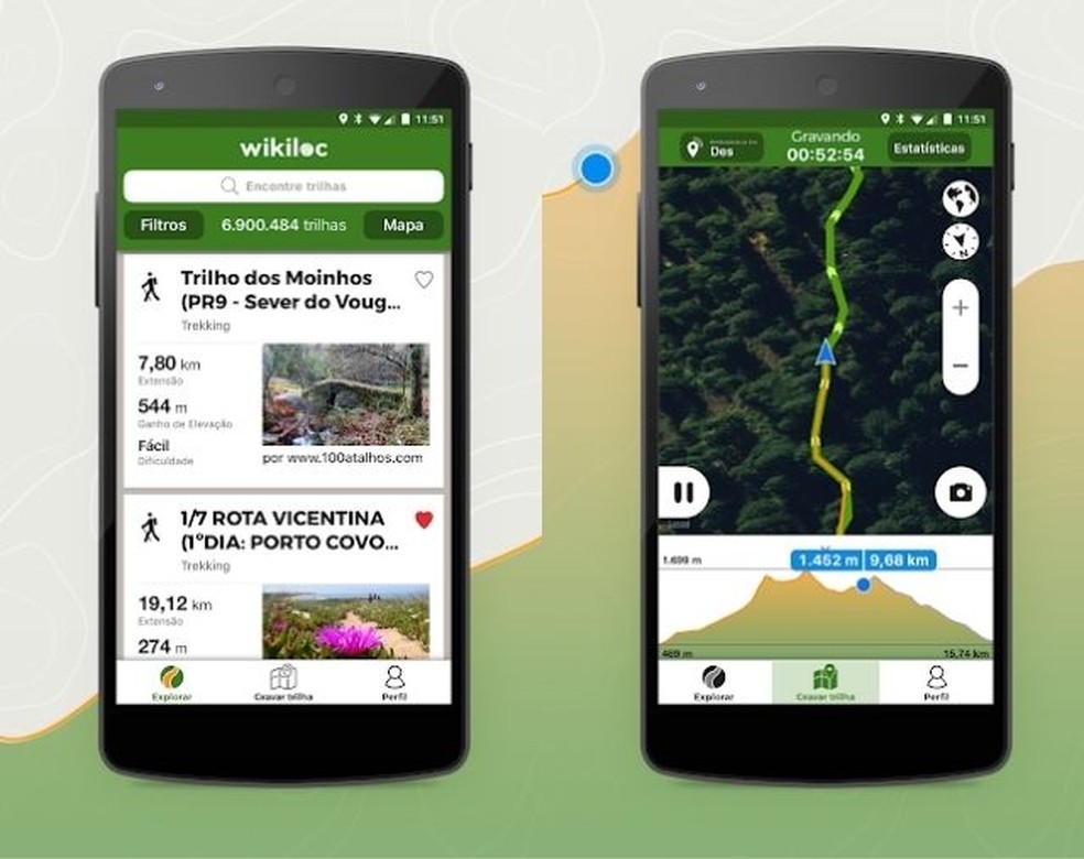 O Wikiloc é um aplicativo gratuito para explorar trilhas na natureza  — Foto: Divulgação