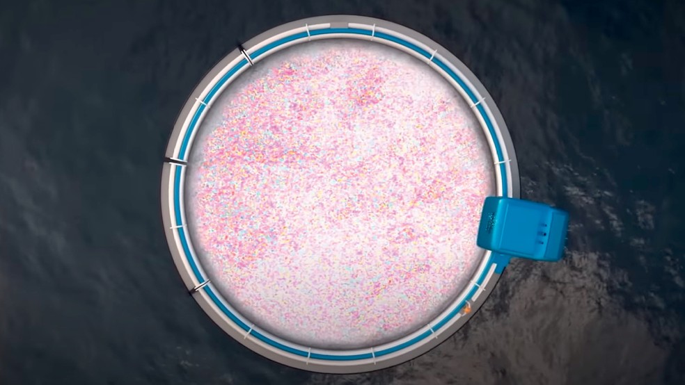 Microbolhas de ar - A tecnologia de atrair partículas da alemã MicroBubbles já removeu 100% dos microplásticos de um lago — Foto: Reprodução