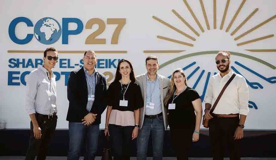 Empreendedores brasileiros participam da COP 27, no Egito.