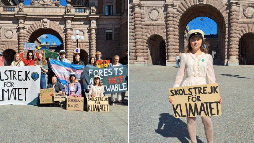 Recém-formada no ensino médio, a ativista sueca realizou nesta sexta-feira (9) sua última greve como estudante secundária.
