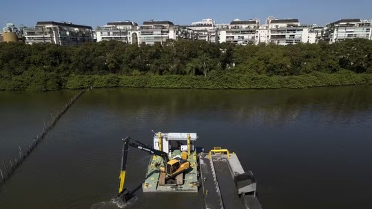 Dragagem vai remover 2,3 milhões de metros cúbicos de lodo em lagoas da Barra e Jacarepaguá