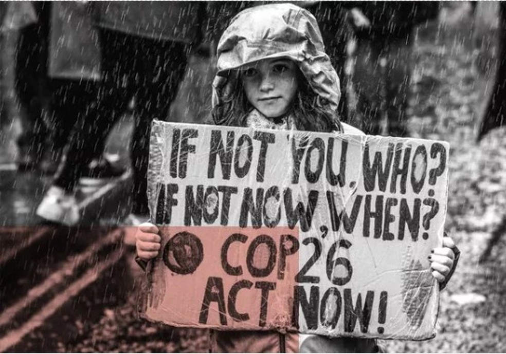 QUEM E QUANDO? - As preocupações sobre Justiça Climática ainda não se refletiram nas negociações internacionais, como a COP26  — Foto: Getty Images
