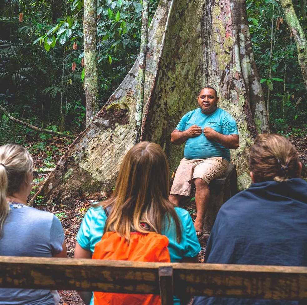 Turismo de base comunitária na Amazônia traz benefícios e transformação aos visitantes e às populações ribeirinhas — Foto: Poranduba Amazônia / Divulgação