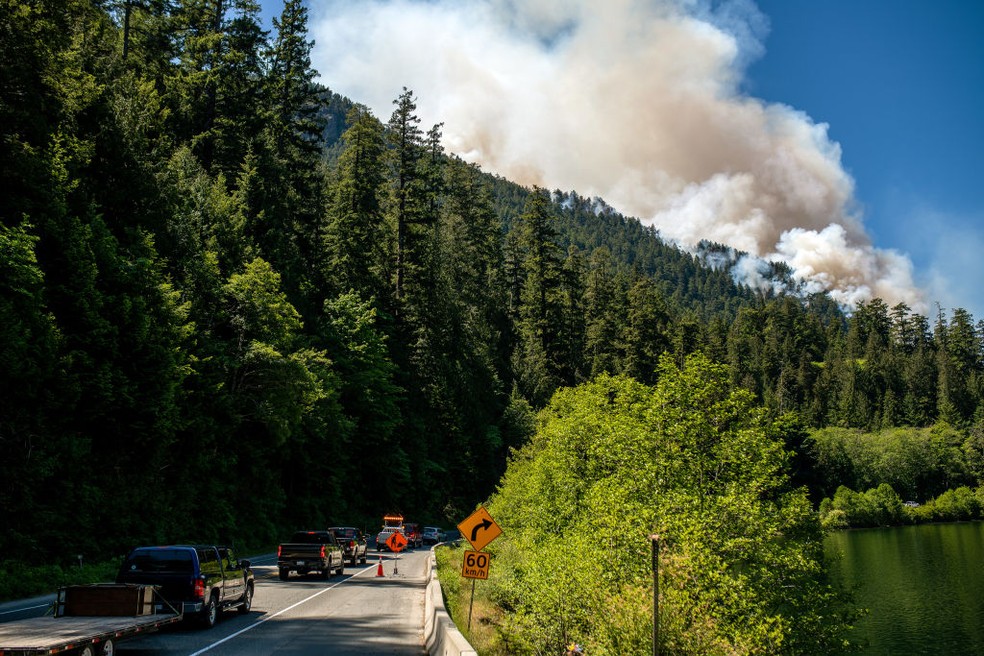 Incêndios no Canadá afetaram unidade de compensação de carbono, jogando incerteza sobre os créditos ali gerados.  — Foto: Getty Images 