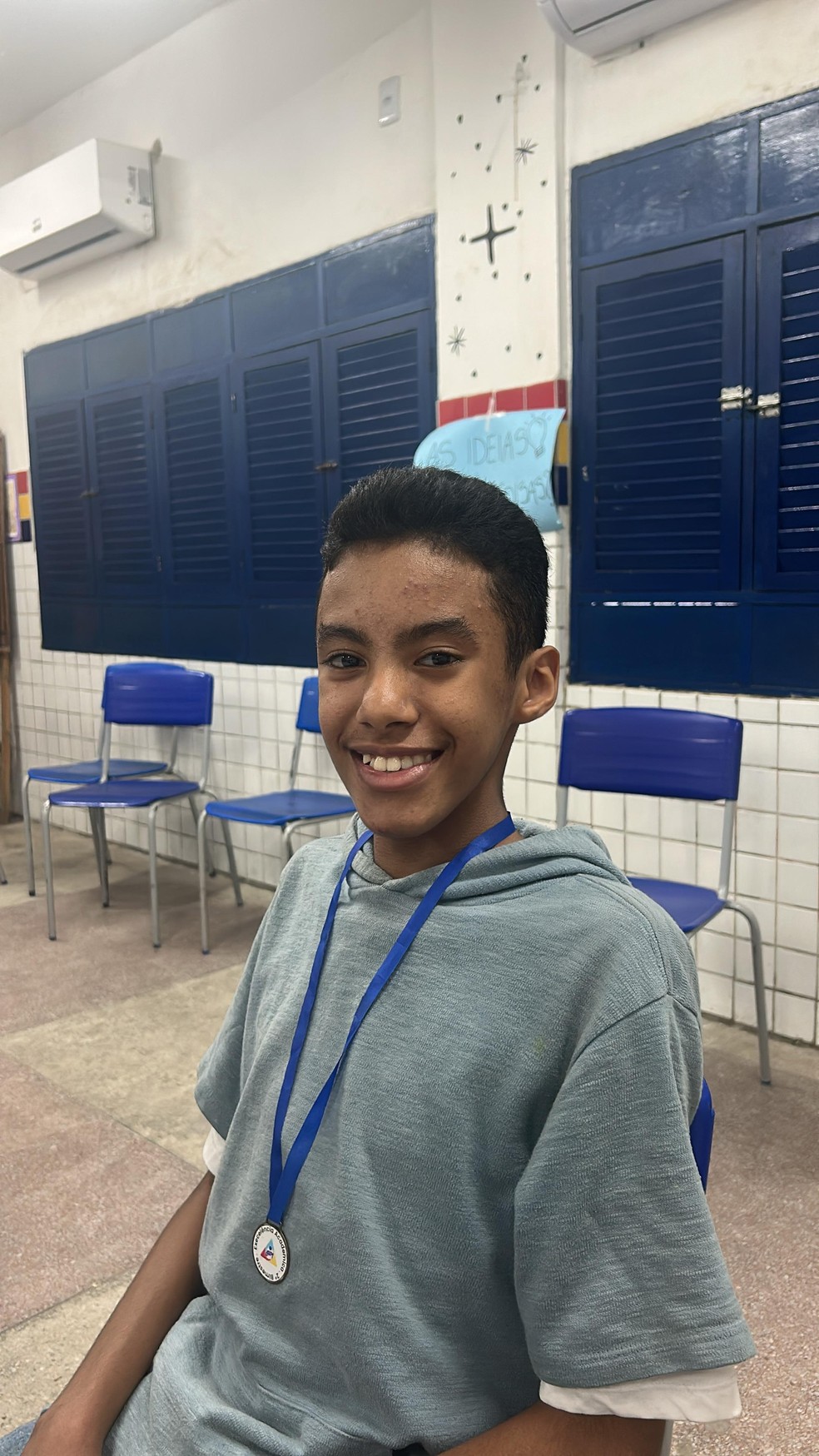 Alian Santos é um dos alunos de Cíntia — Foto: Divulgação